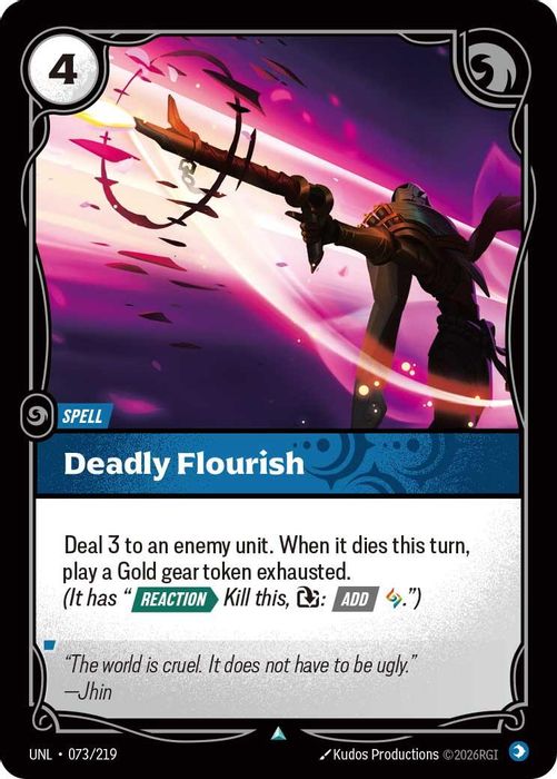 073/219 U Deadly Flourish