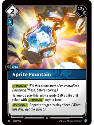 078/219 U Sprite Fountain