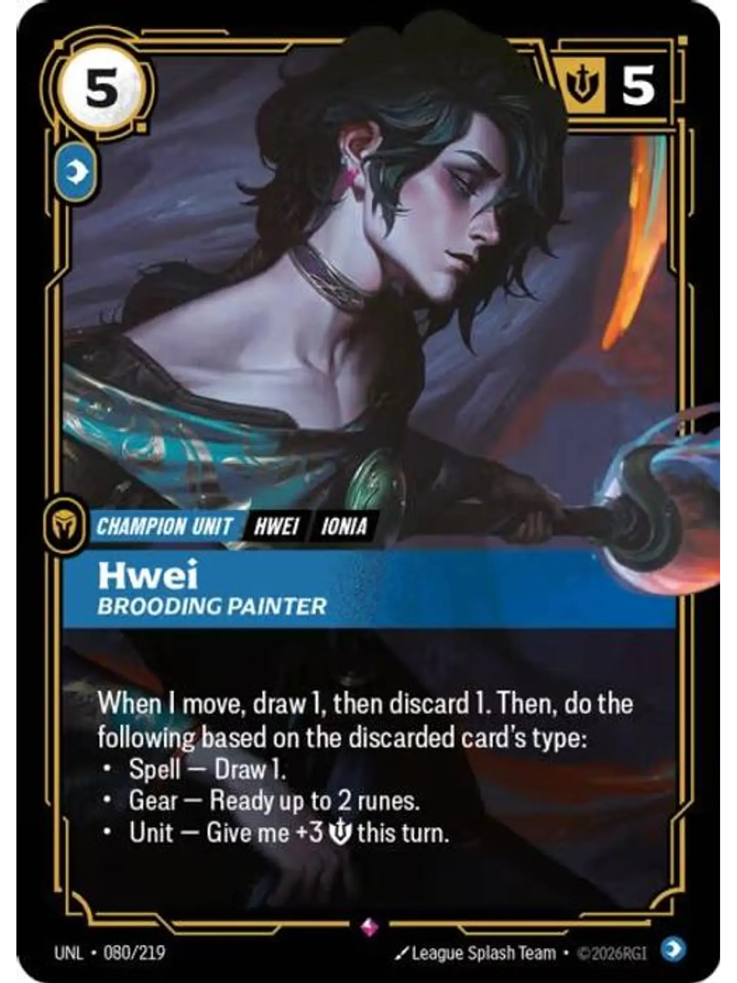 080/219 R Hwei - Brooding Painter 1