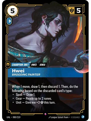 080/219 R Hwei - Brooding Painter