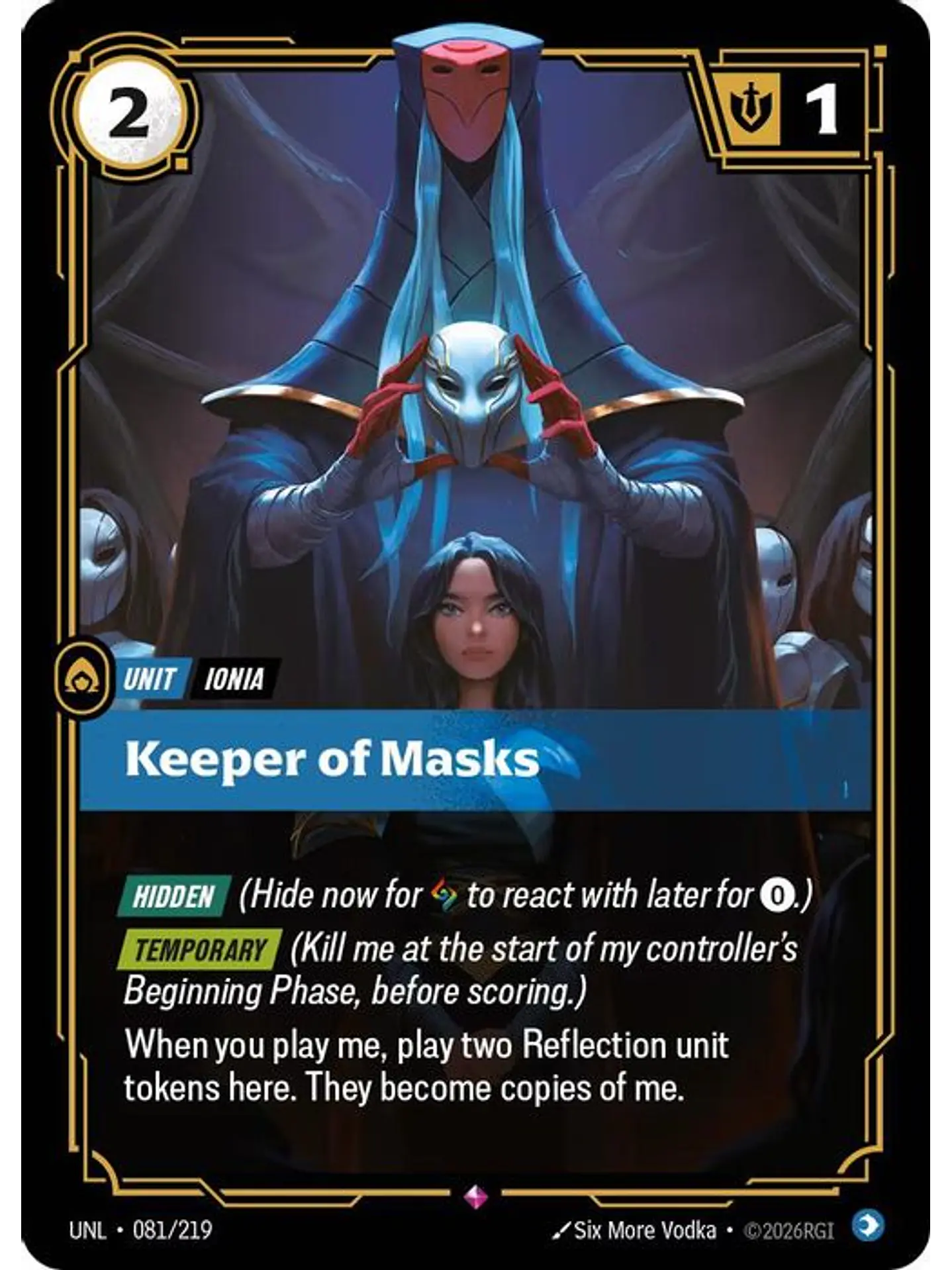 081/219 R Keeper of Masks 1