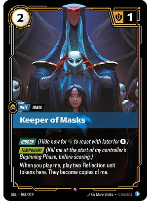 081/219 R Keeper of Masks