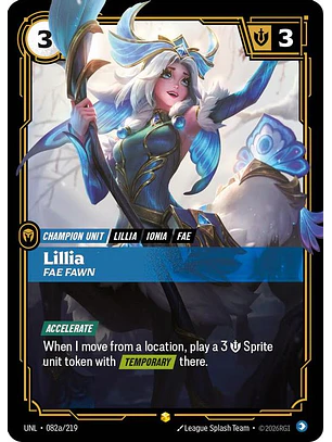 082a/219 (Alternate Art) Lillia - Fae Fawn