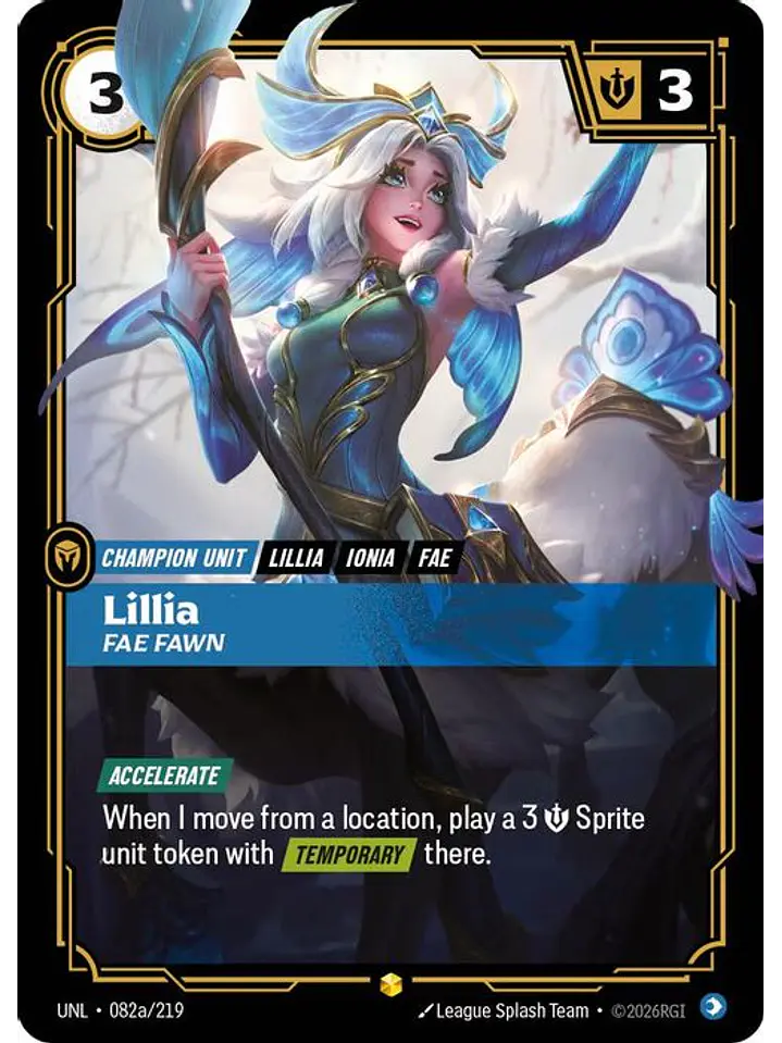 082a/219 (Alternate Art) Lillia - Fae Fawn 1