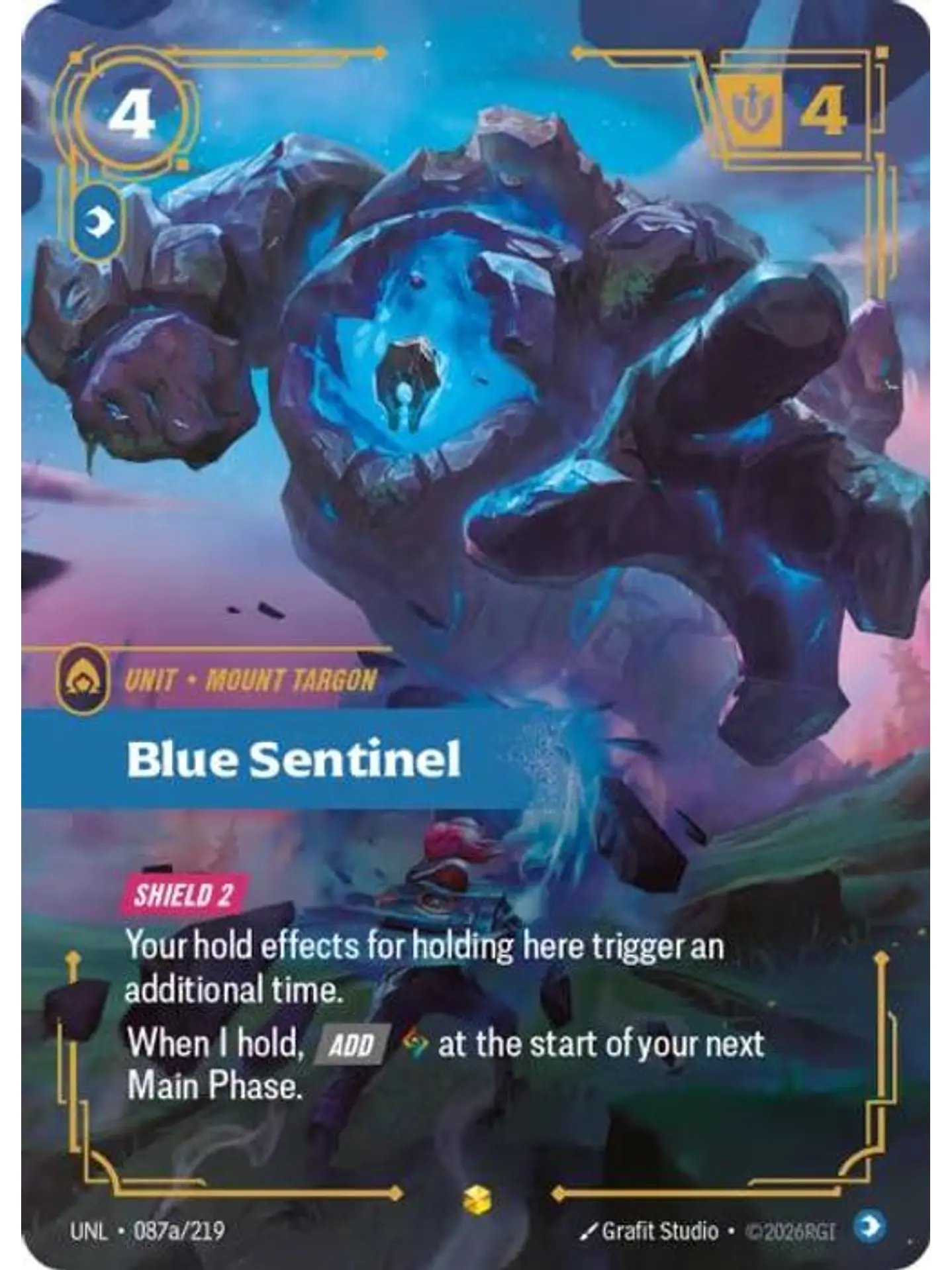 087a/219 (Alternate Art) Blue Sentinel 1