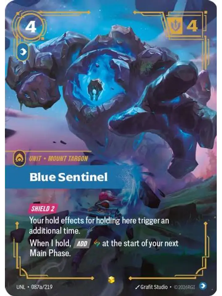 087a/219 (Alternate Art) Blue Sentinel 1