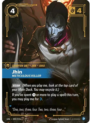 089/219 Epic Jhin - Meticulous Killer