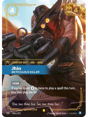 089a/219 (Alternate Art) Jhin - Meticulous Killer