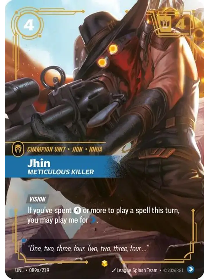 089a/219 (Alternate Art) Jhin - Meticulous Killer 1