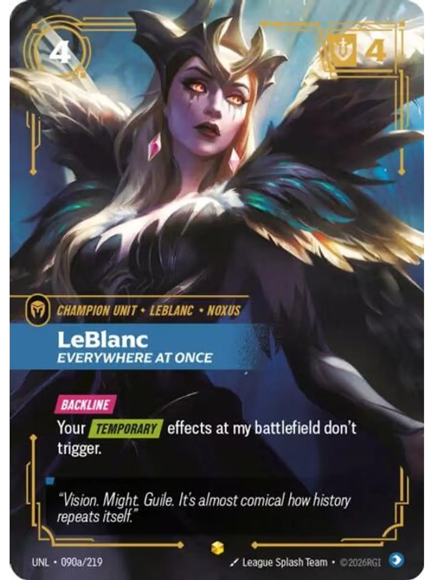 090a/219 (Alternate Art) LeBlanc - Everywhere At Once 1