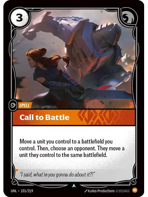 101/219 U Call to Battle