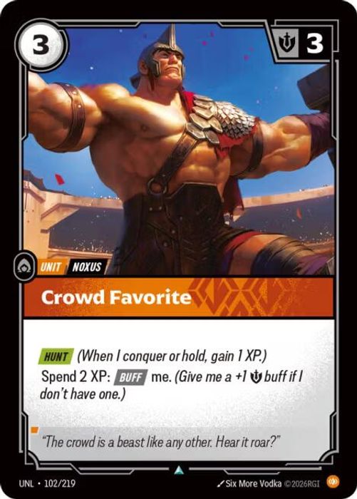 102/219 U Crowd Favorite