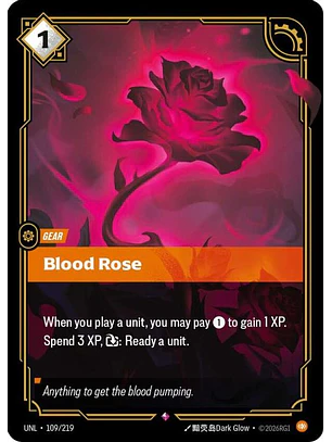 109/219 R Blood Rose