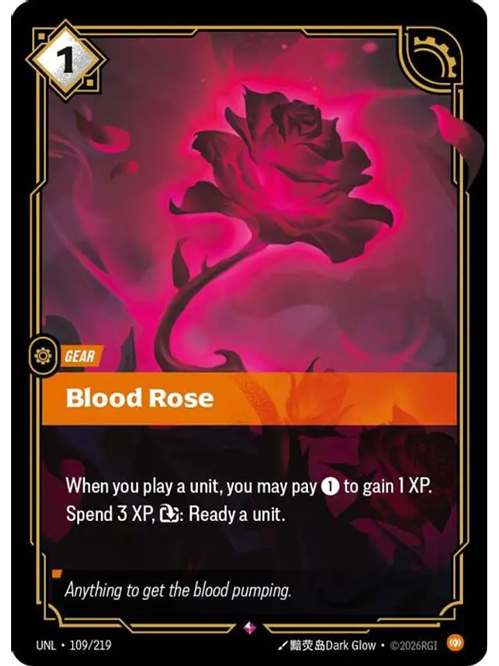 109/219 R Blood Rose 1