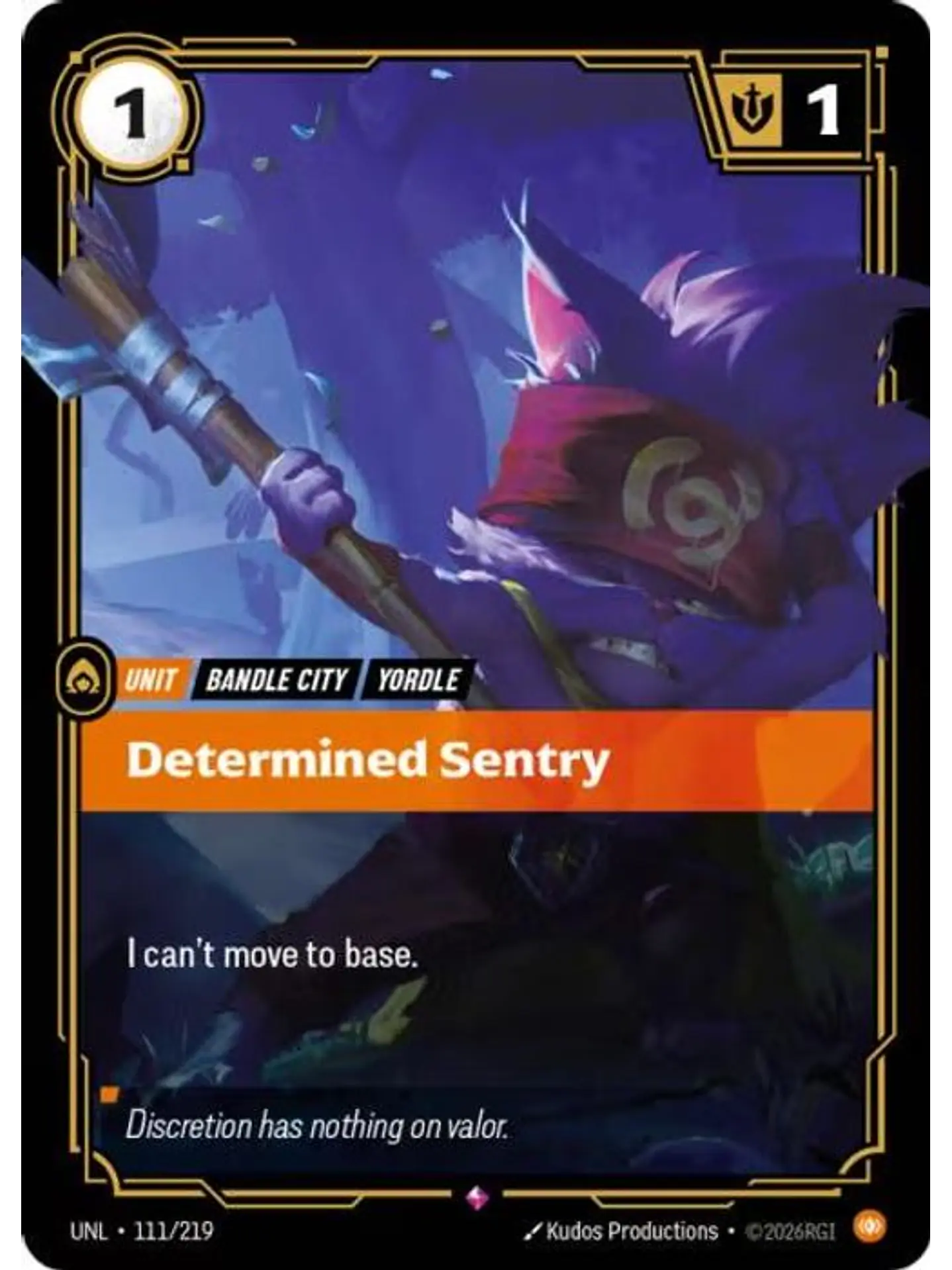 111/219 R Determined Sentry 1
