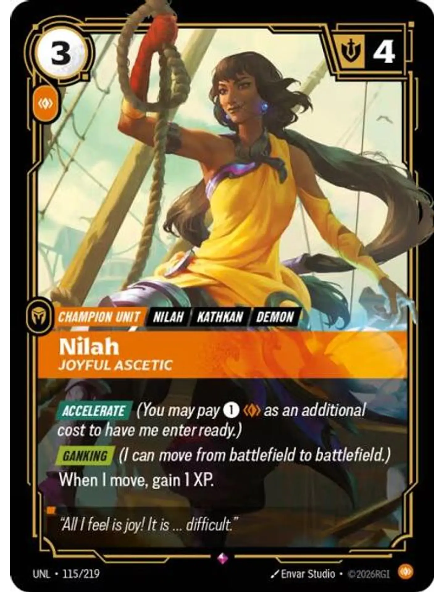 115/219 R Nilah - Joyful Ascetic 1