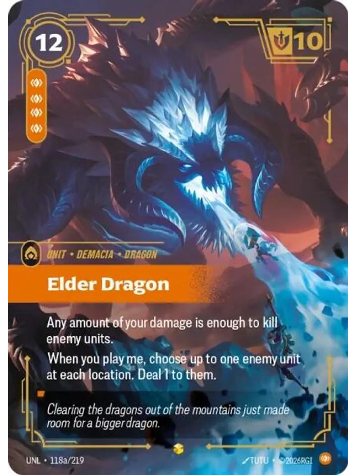 118a/219 (Alternate Art) Elder Dragon 1