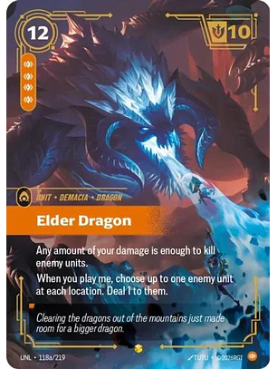 118a/219 (Alternate Art) Elder Dragon