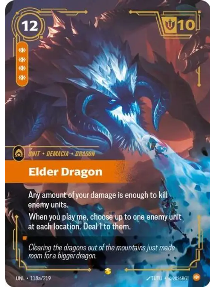 118a/219 (Alternate Art) Elder Dragon 1