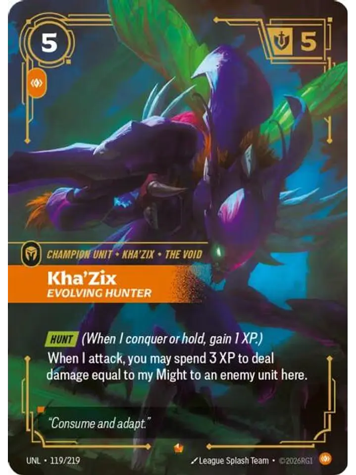 119/219 Epic Kha'Zix - Evolving Hunter 1