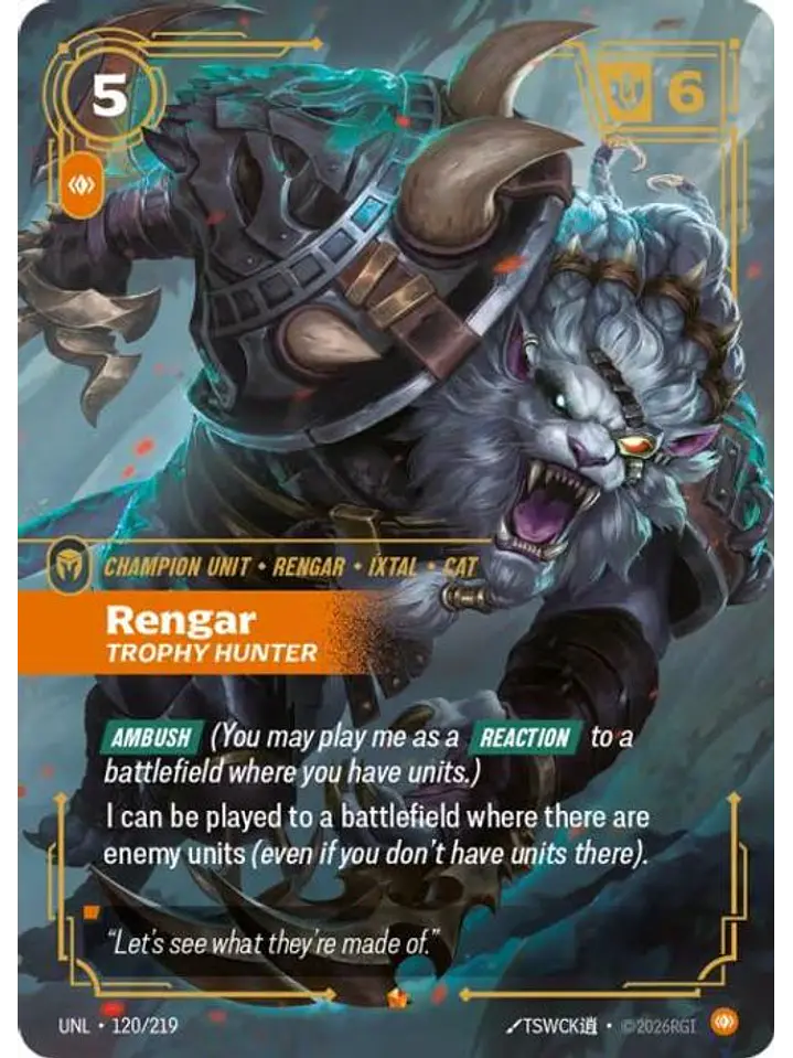 120/219 Epic Rengar - Trophy Hunter 1