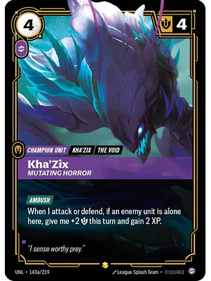 143a/219 (Alternate Art) Kha'Zix - Mutating Horror