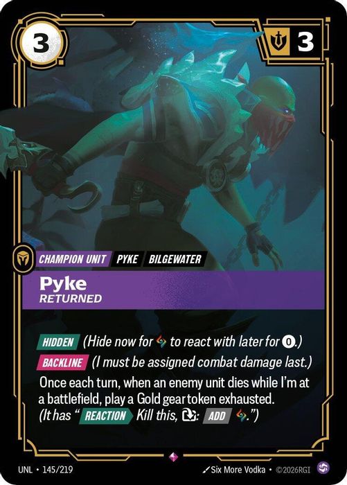145/219 R Pyke - Returned
