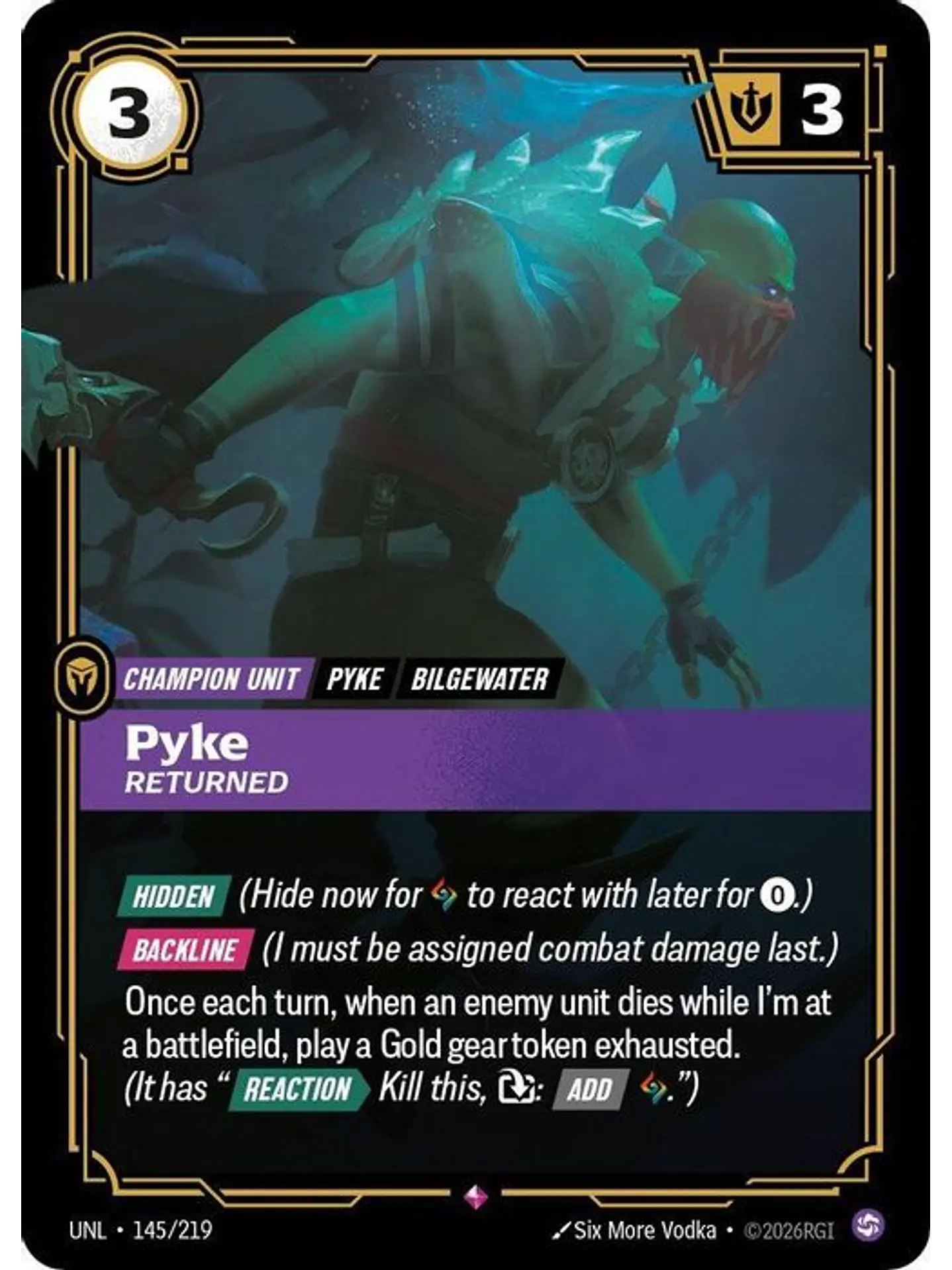 145/219 R Pyke - Returned 1