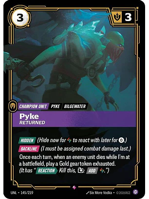 145/219 R Pyke - Returned