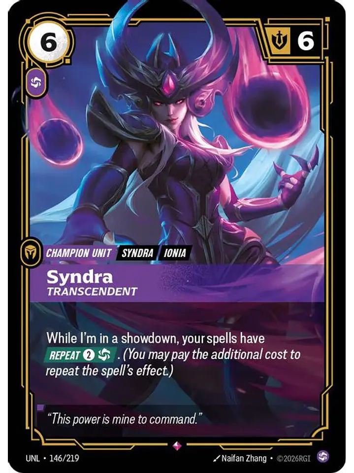 146/219 R Syndra - Transcendent 1