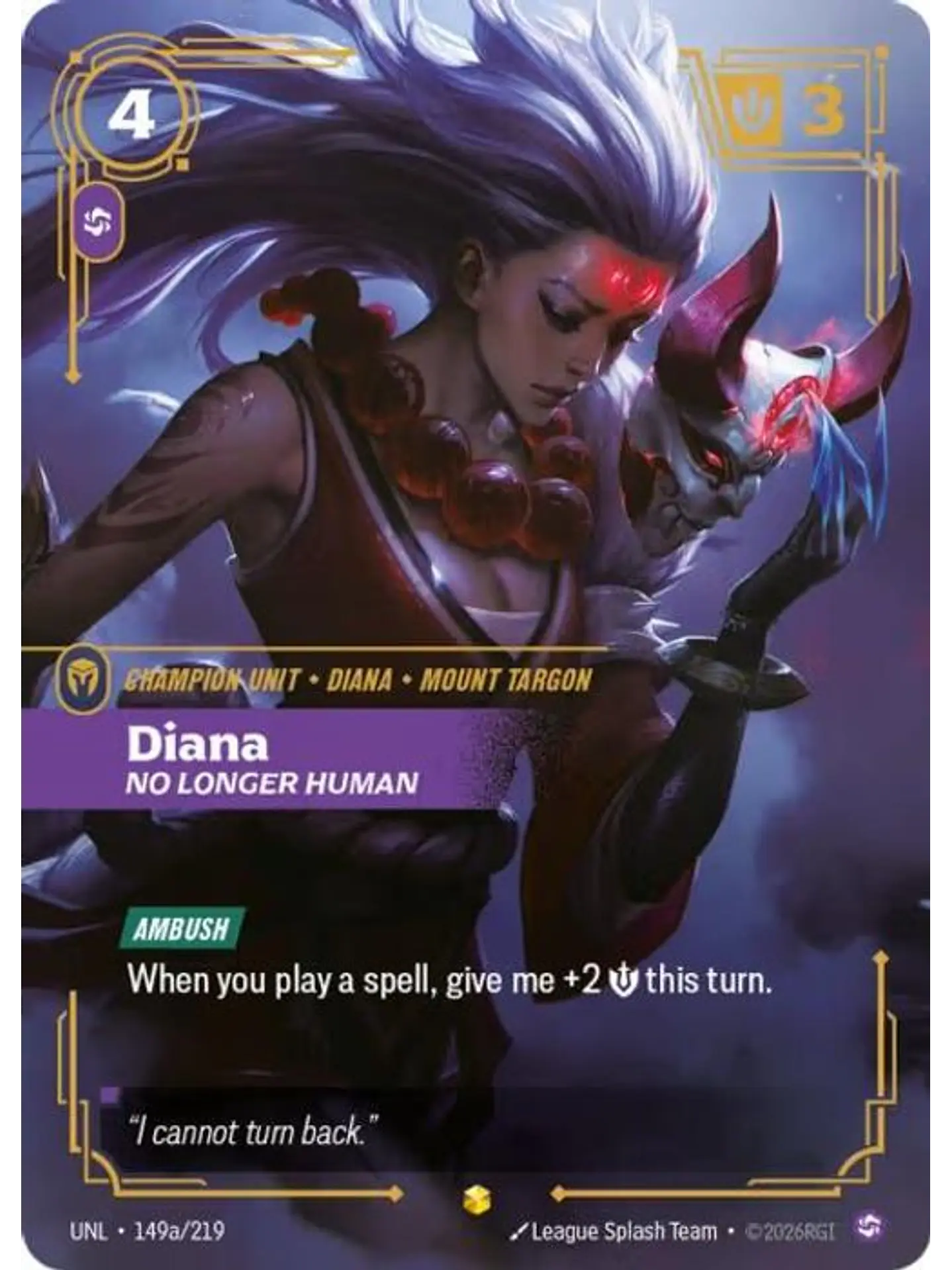 149a/219 (Alternate Art) Diana - No Longer Human 1