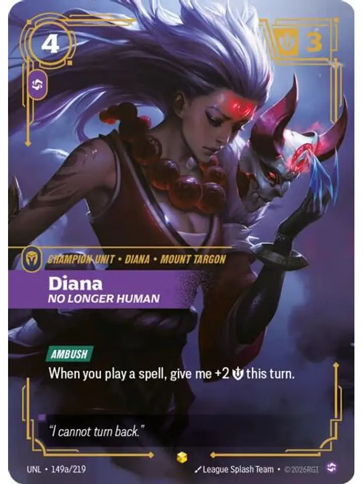 149a/219 (Alternate Art) Diana - No Longer Human 1