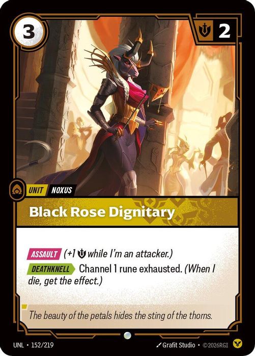 152/219 C Black Rose Dignitary