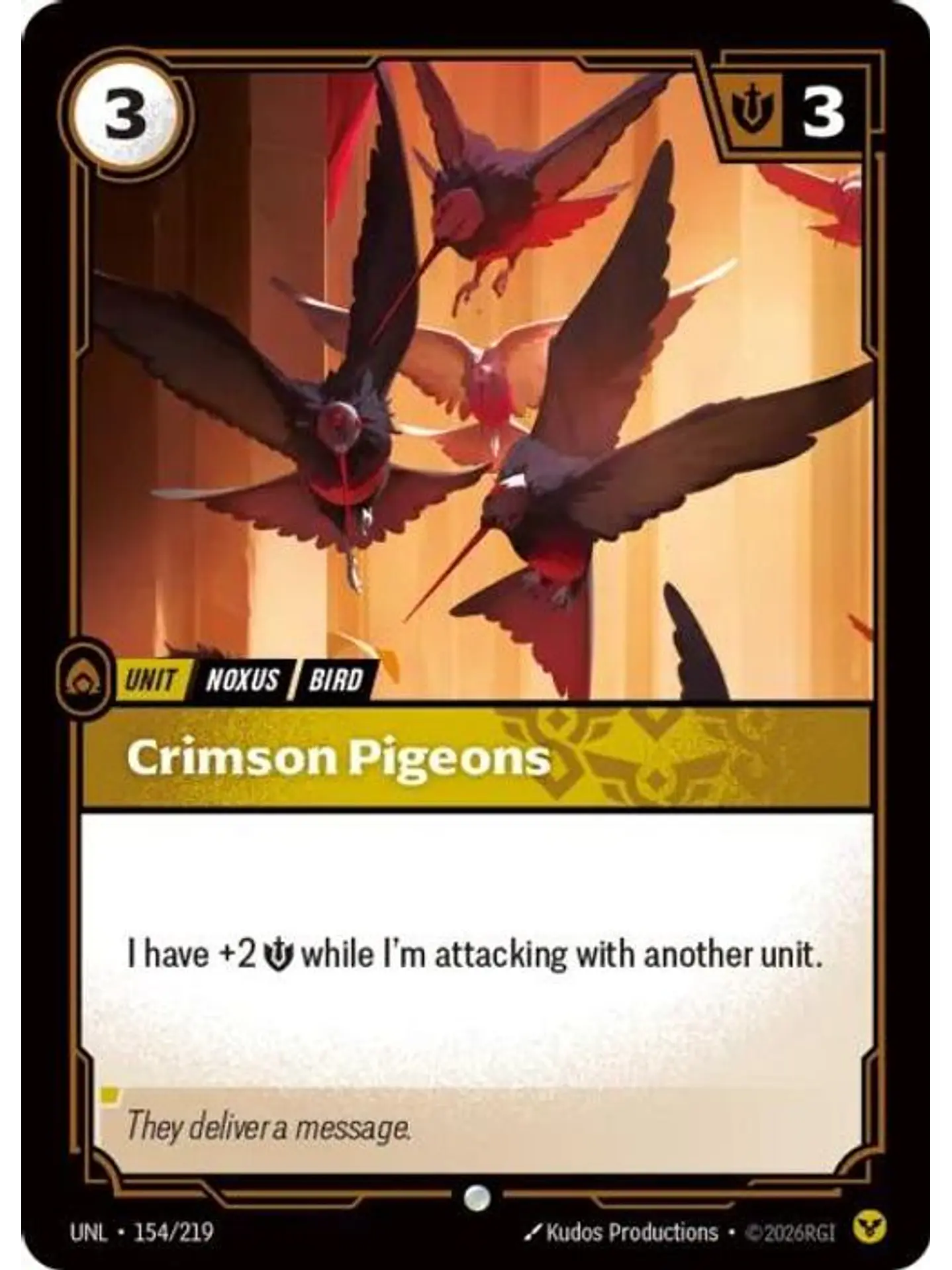 154/219 C rimson Pigeons 1