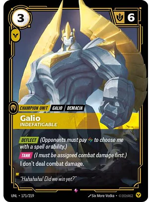 171/219 R Galio - Indefatigable