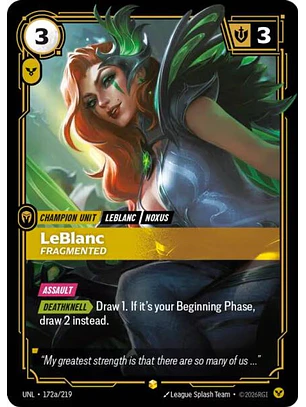 172a/219 (Alternate Art) LeBlanc - Fragmented