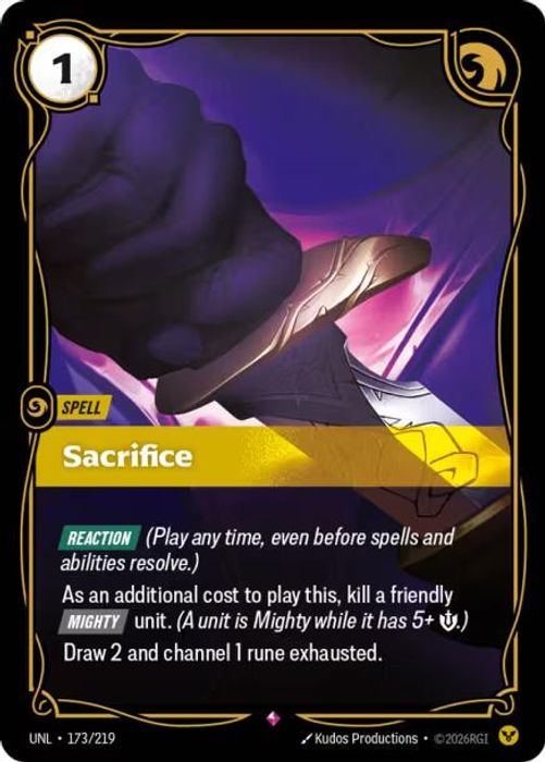 173/219 R Sacrifice