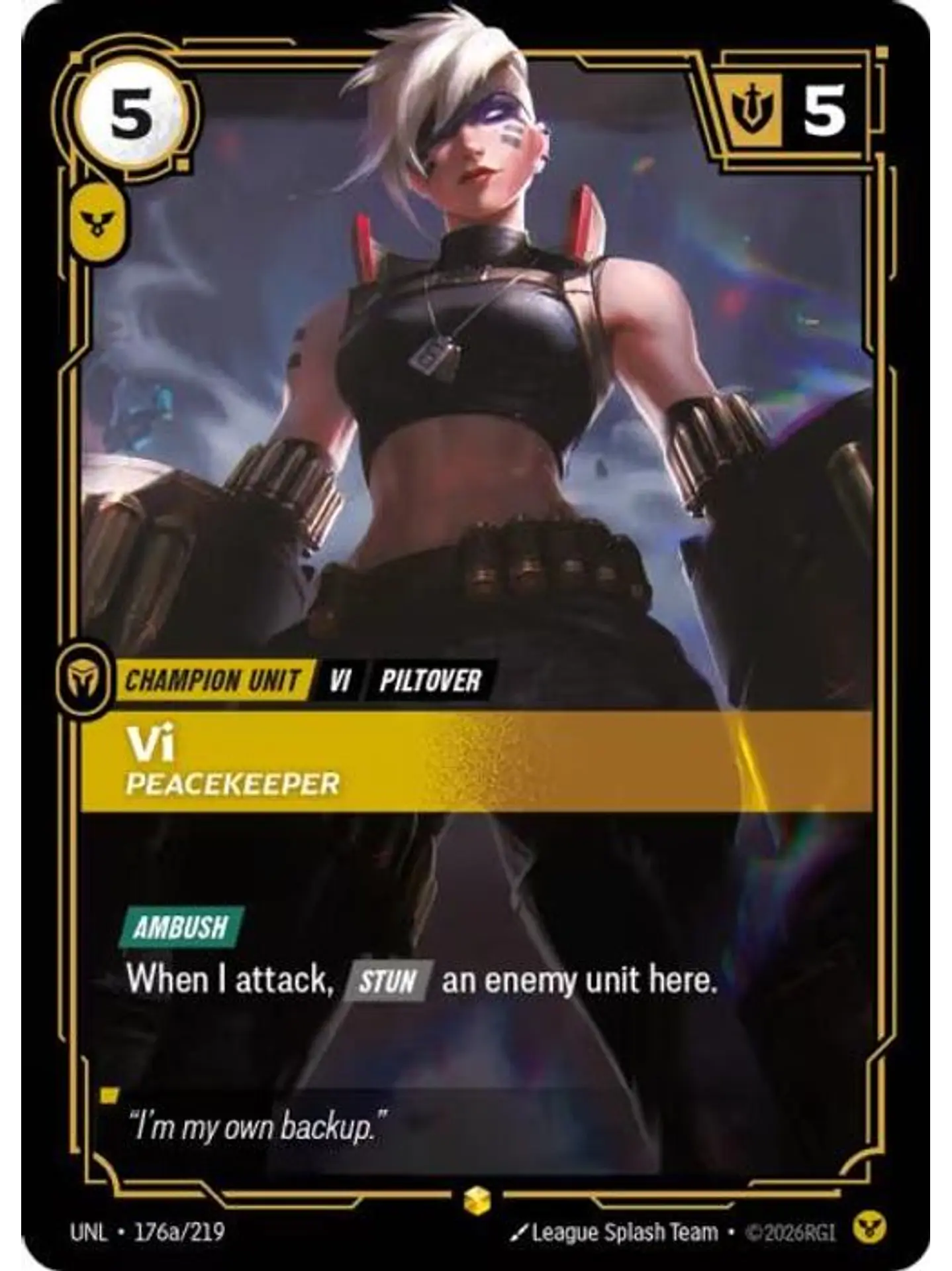 176a/219 (Alternate Art) Vi - Peacekeeper 1
