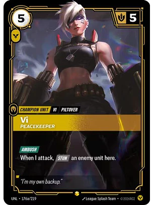 176a/219 (Alternate Art) Vi - Peacekeeper