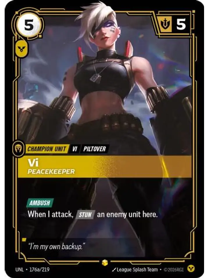 176a/219 (Alternate Art) Vi - Peacekeeper 1