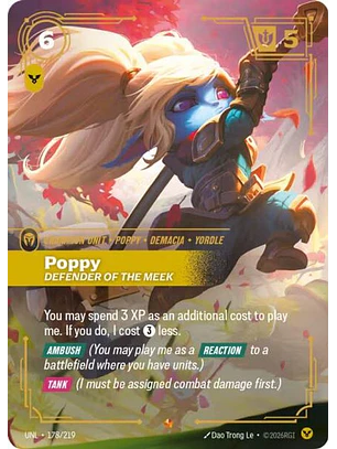 178/219 Epic Poppy - Defender of the Meek