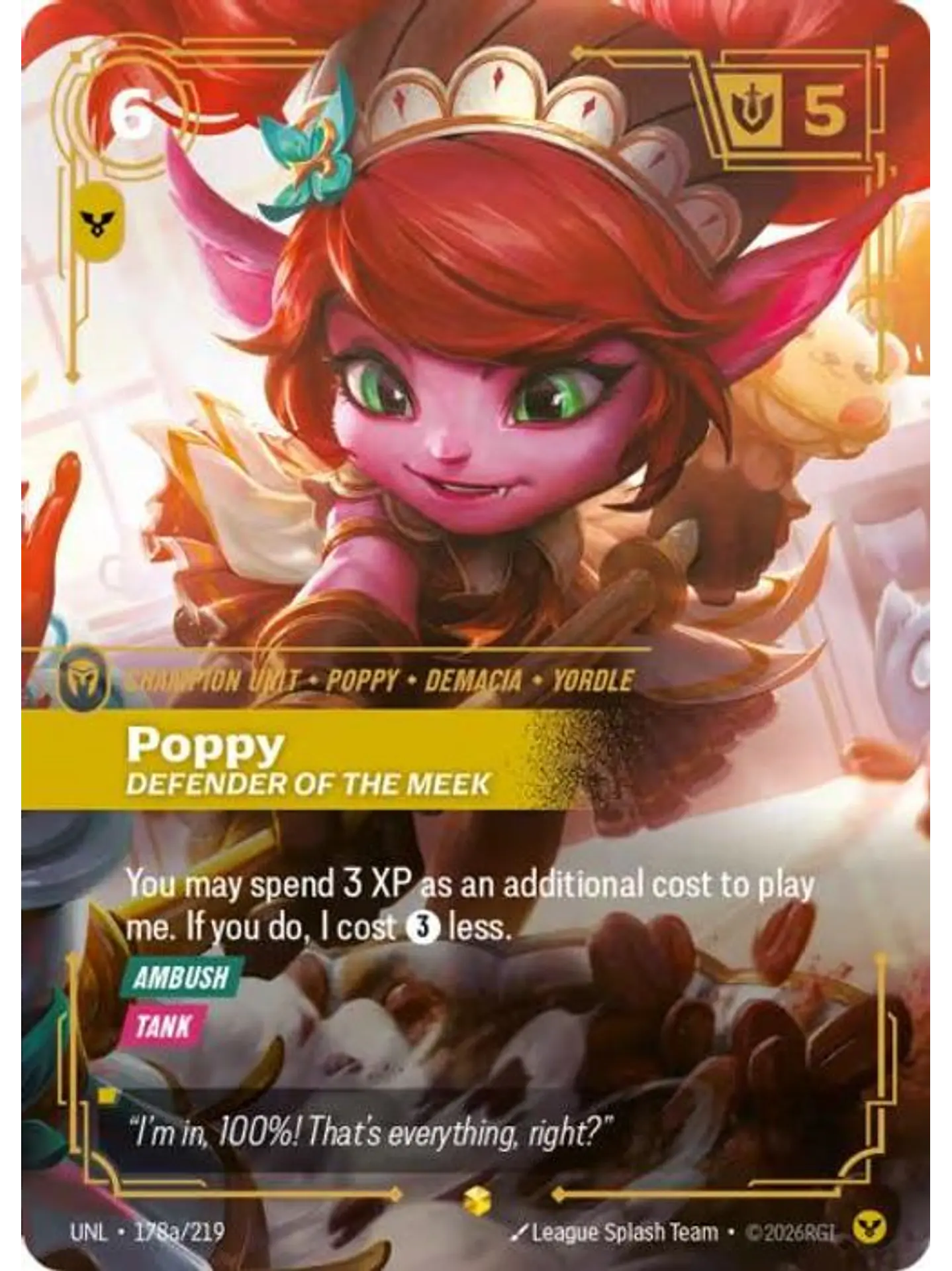 178a/219 (Alternate Art) Poppy - Defender of the Meek 1