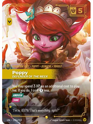 178a/219 (Alternate Art) Poppy - Defender of the Meek