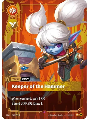203/219 R Poppy - Keeper of the Hammer