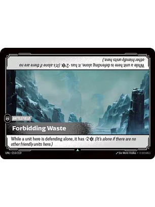 210/219 U Forbidding Waste