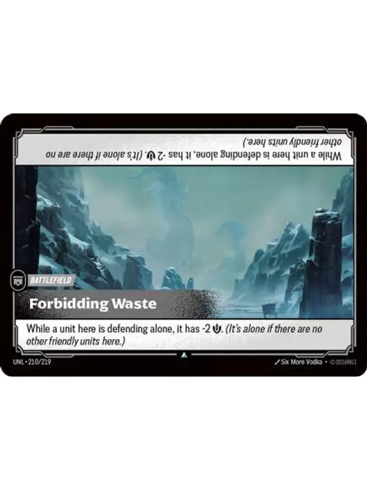 210/219 U Forbidding Waste 1