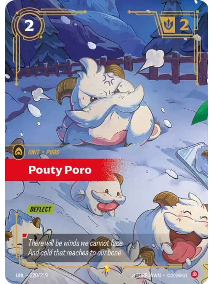 220/219 (Alternate Art) Pouty Poro (Overnumbered) 1