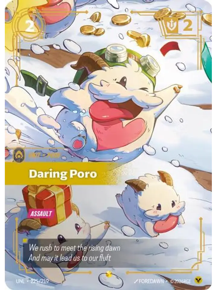225/219 (Alternate Art) Daring Poro (Overnumbered) 1