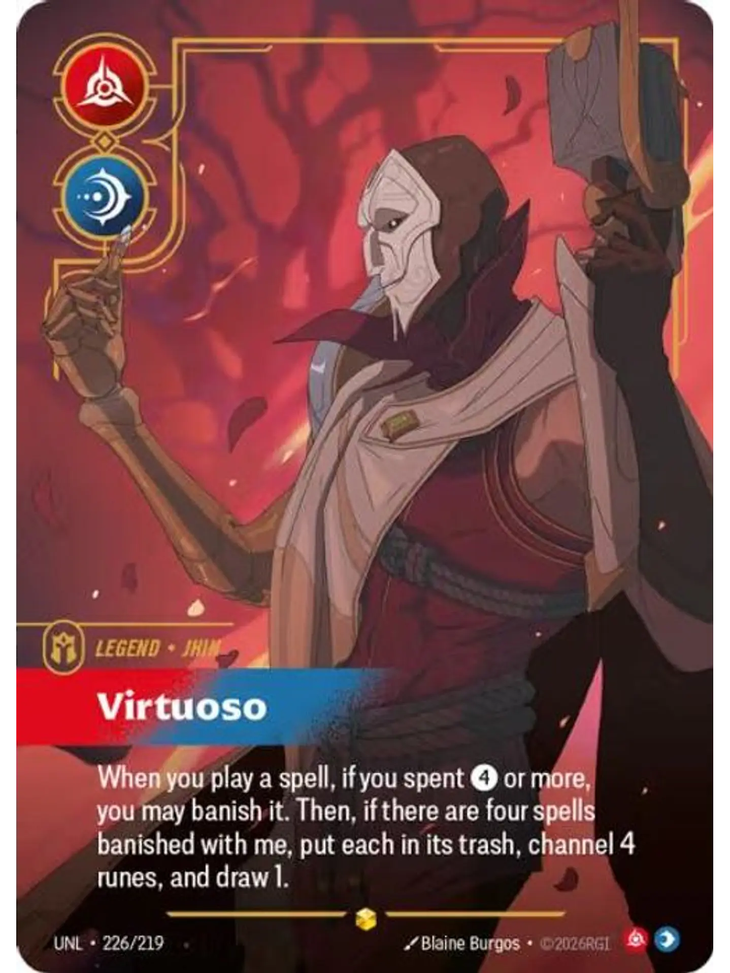 226/219 (Alternate Art) Jhin - Virtuoso (Overnumbered) 1