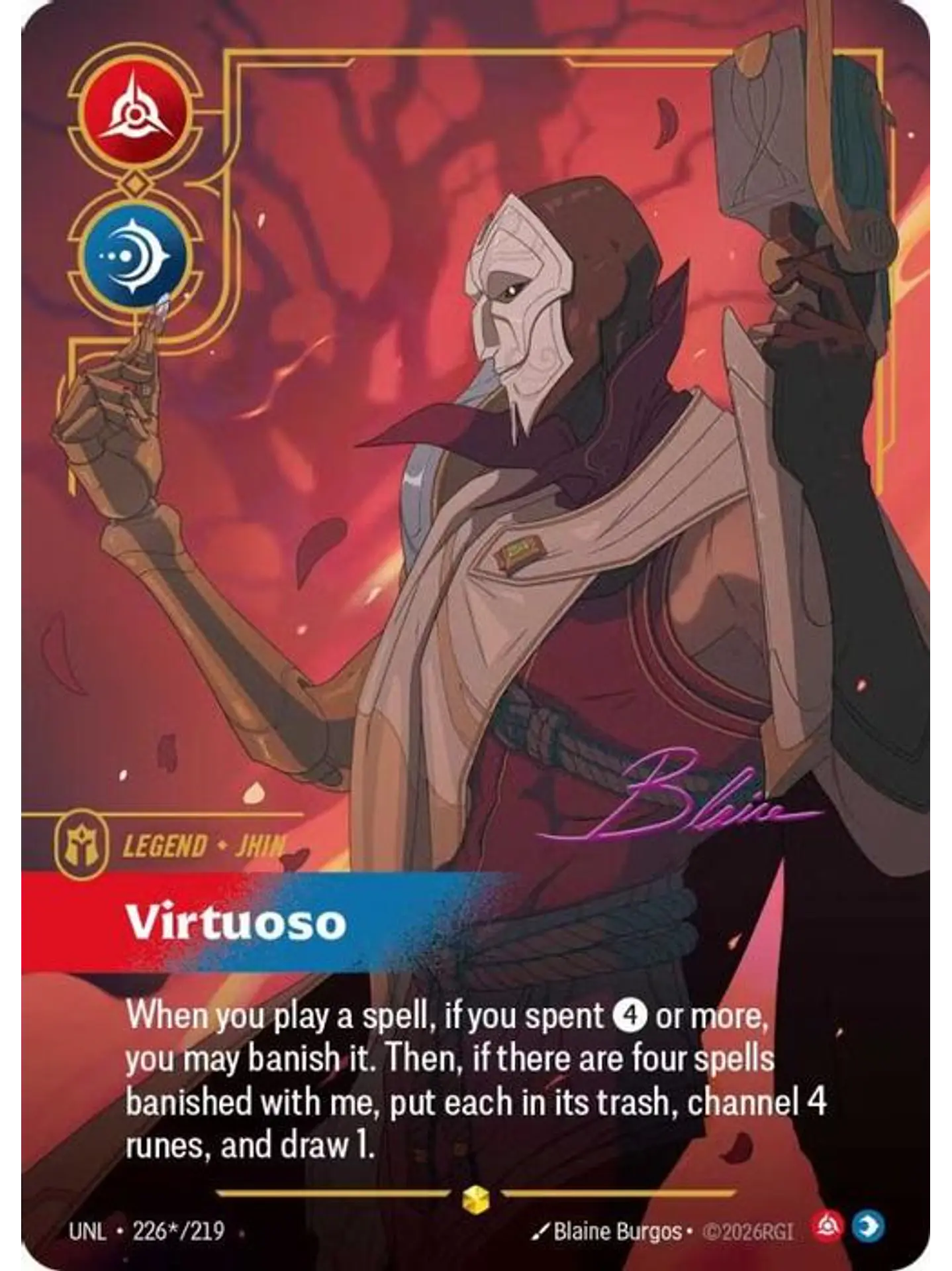 226*/219 (Alternate Art) Jhin - Virtuoso (Signature) 1